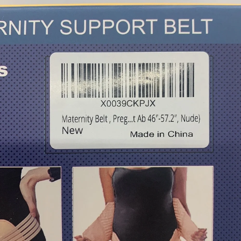 Chong Erfei Maternity Pregnancy Support Belt Beige Nude XL Adjustable Everyday